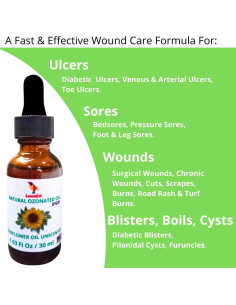 Aceite de Girasol Ozonizado LucaEd 30ml - Hidrata Piel y Uñas 2