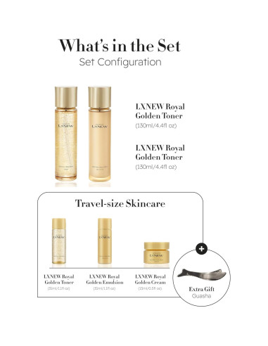 ISA KNOX Conjunto de Cuidado de Piel Real Dorada 337.5ml