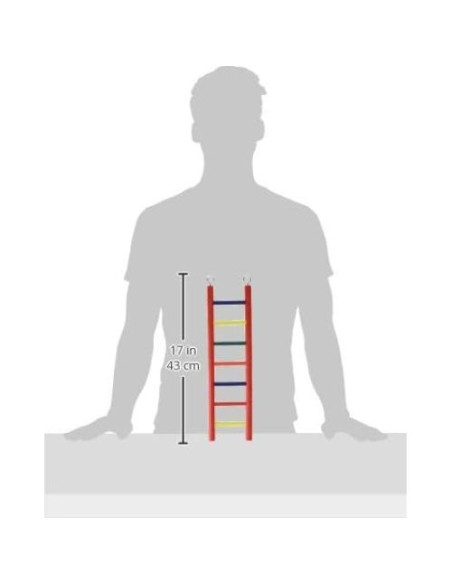 Escalera para Aves de Madera Dura Prevue Pet 7 Peldaños 38 cm