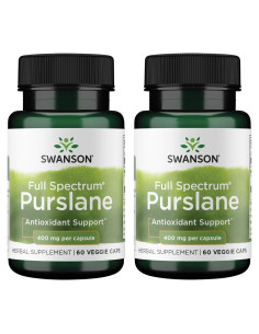 Cápsulas Veganas Swanson Purslane 400 mg 60 Unidades