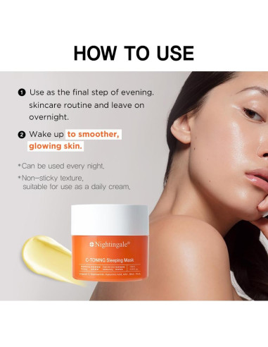 Mascarilla de Noche C Toning Nightingale 1200g Hidratante