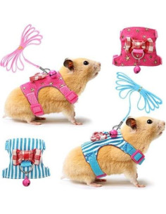 Conjunto Arnés y Correa SATINIOR para Hámster y Cobayas 2