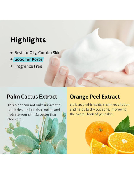 Limpiador Espumoso Vegano YADAH 150ml - Hidratante y Calmante