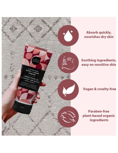 Loción Hidratante Orgánica All Good 177 ml - Paquete de 3 - Jazmín Rosa