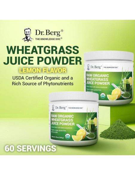 Dr. Berg Polvo Verde Orgánico 60 Porciones - Superalimento