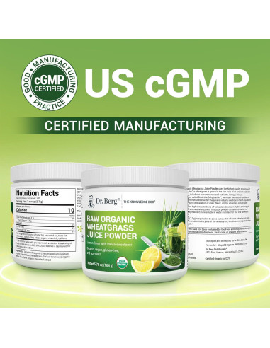 Dr. Berg Polvo Verde Orgánico 60 Porciones - Superalimento