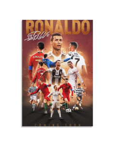 Póster de Lienzo Cristiano Ronaldo 60x40cm Decoración Hogar