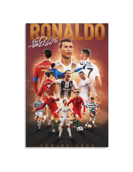 Póster de Lienzo Cristiano Ronaldo 60x40cm Decoración Hogar