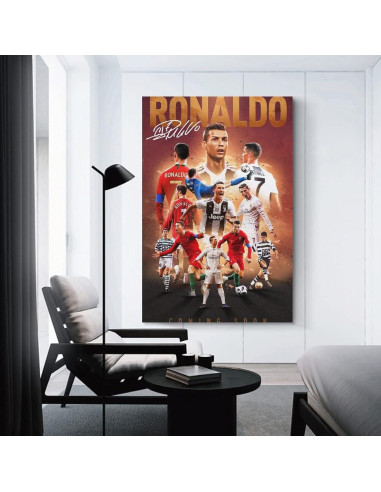 Póster de Lienzo Cristiano Ronaldo 60x40cm Decoración Hogar