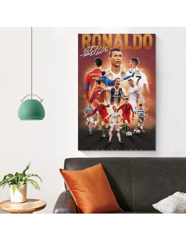 Póster de Lienzo Cristiano Ronaldo 60x40cm Decoración Hogar