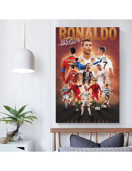 Póster de Lienzo Cristiano Ronaldo 60x40cm Decoración Hogar