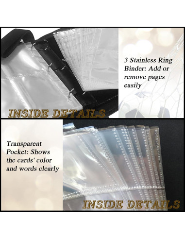 Carpeta de Tarjetas de Fútbol QANYYO 400 Bolsillos Recargable