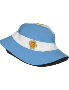 Gorro de Cubo Unisex con Bandera Argentina - Protección Solar 2