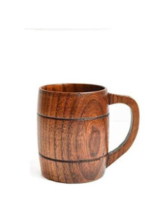 Taza de Madera Natural HomeImpel 300ml para Bebidas Calientes