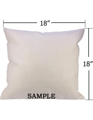 Funda de Almohada Decorativa HGOD DESIGNS 45x45cm Lino Algodón