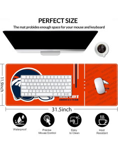 Alfombrilla de Ratón Grande AYYQHC 80x30 cm Antideslizante 2