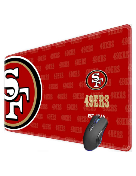 Alfombrilla de Ratón Grande Malogtan 800mm x 300mm Roja y Blanca