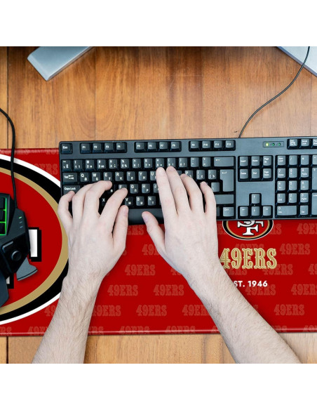 Alfombrilla de Ratón Grande Malogtan 800mm x 300mm Roja y Blanca