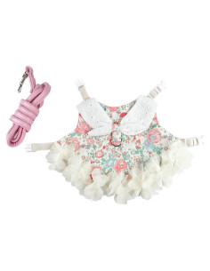 Arnés y Correa Ajustable Kcjuoam para Conejos y Cobayas