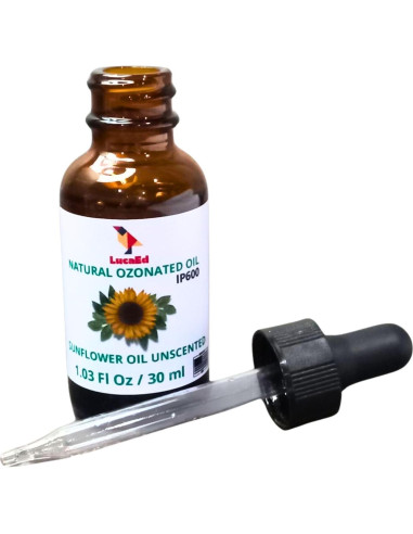 Aceite de Girasol Ozonizado LucaEd 30ml - Hidrata Piel y Uñas