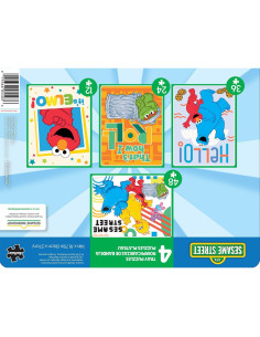 Rompecabezas de Bandeja Buffalo Games Sesame Street 4 en 1 2