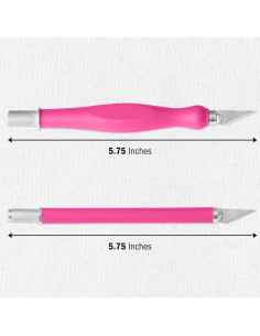 Juego de Cuchillos de Manualidades 2 Piezas W.A. Portman Rosa 2