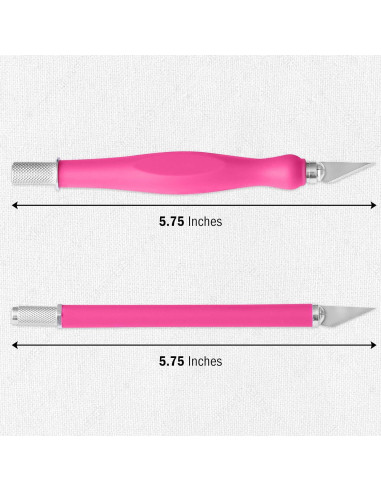 Juego de Cuchillos de Manualidades 2 Piezas W.A. Portman Rosa