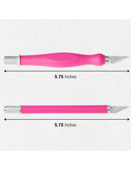 Juego de Cuchillos de Manualidades 2 Piezas W.A. Portman Rosa