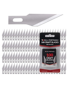 Cuchillas de Cuchillo de Manualidades WA Portman 100 Piezas Acero