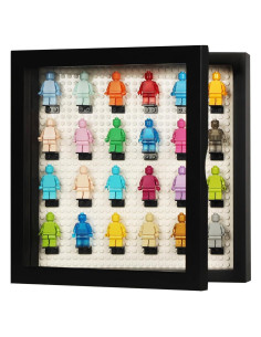 Estuche de Exhibición de Minifiguras VERANI Negro 26.98x26.98cm