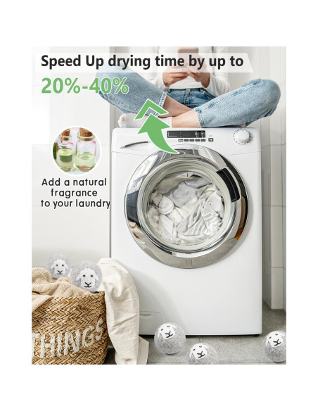 Bolas de Secadora de Lana Kevenal 6-Pack X-Large Ecológicas