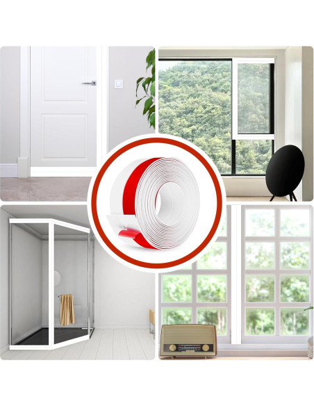 Burlete Autoadhesivo Heonay 5.08 cm x 3.05 m Blanco