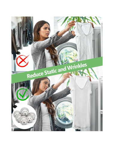 Bolas de Secadora de Lana Kevenal 6-Pack X-Large Ecológicas