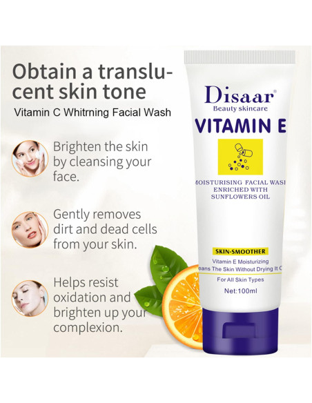 Espuma Limpiadora Facial DISAAR Belleza 100ml Vitamina E