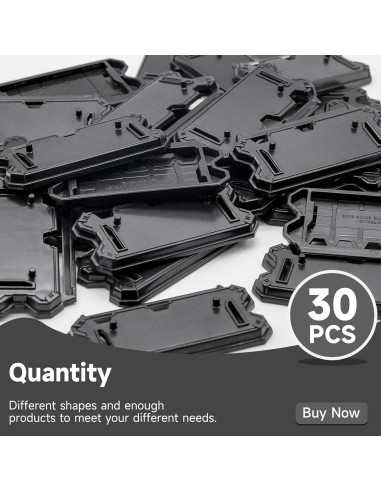 30 Piezas Soportes de Exhibición para Figuras de 9.5 cm - Negro