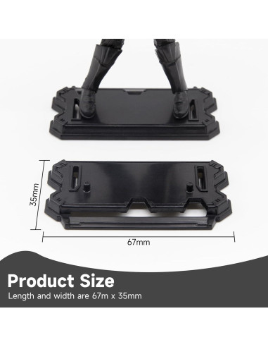 30 Piezas Soportes de Exhibición para Figuras de 9.5 cm - Negro