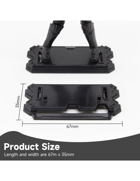 30 Piezas Soportes de Exhibición para Figuras de 9.5 cm - Negro