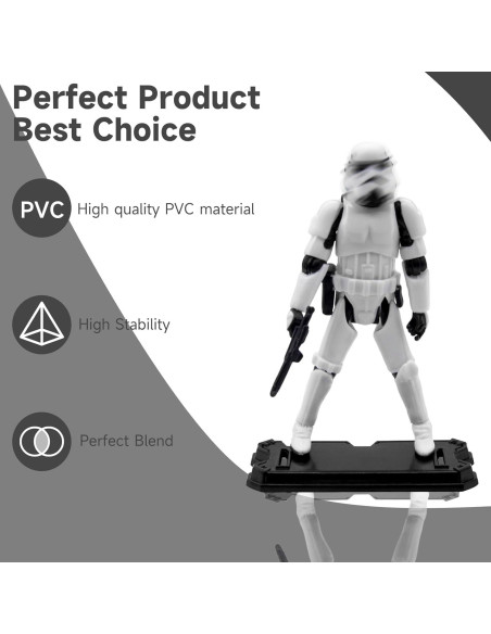 30 Piezas Soportes de Exhibición para Figuras de 9.5 cm - Negro