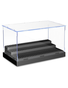 Caja de Exhibición KKU para Minifiguras Acrílico Negro 1 Paquete