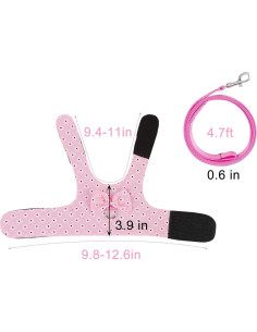 Arnés Ajustable para Conejo Timwaygo 22-30 cm 1.2 m Nylon 2