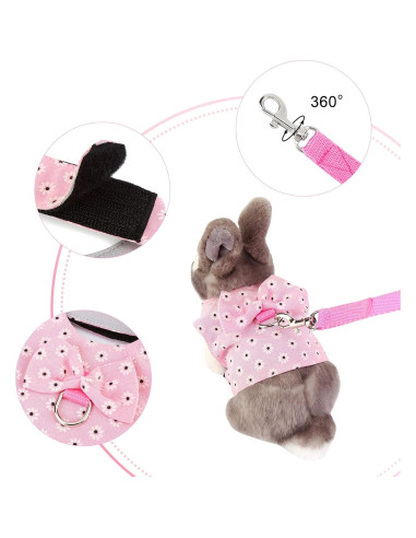 Arnés Ajustable para Conejo Timwaygo 22-30 cm 1.2 m Nylon