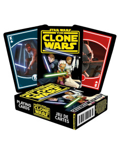 Baraja de Cartas Star Wars Las Guerras Clon AQUARIUS 54 Piezas