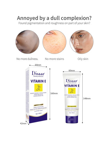 Espuma Limpiadora Facial DISAAR Belleza 100ml Vitamina E