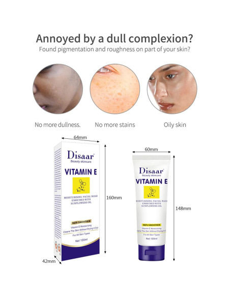 Espuma Limpiadora Facial DISAAR Belleza 100ml Vitamina E