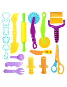 Juego de Herramientas de Plastilina AWNOGKUE 18 Piezas