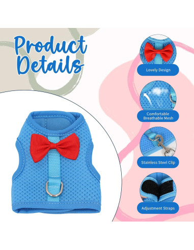 Conjunto Arnés y Correa AIITLE para Conejos y Mascotas Pequeñas