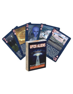 Baraja de Cartas de Juego OVNIs y Extraterrestres Slade Delastrode - 52 Cartas