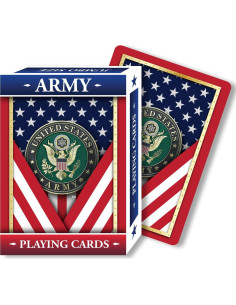 Baraja de Cartas Springbok Ejército EE. UU. 52 Cartas 2