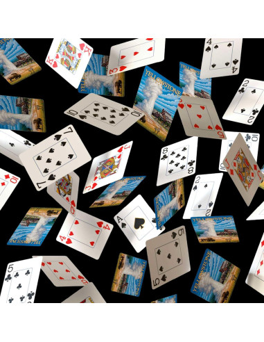 Baraja de Cartas Premium Boardwalk Puzzles Yellowstone 99g