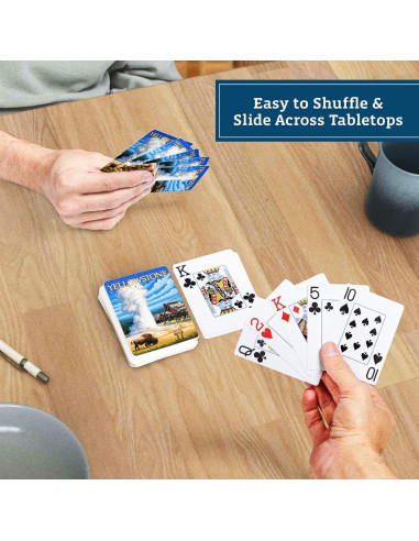 Baraja de Cartas Premium Boardwalk Puzzles Yellowstone 99g